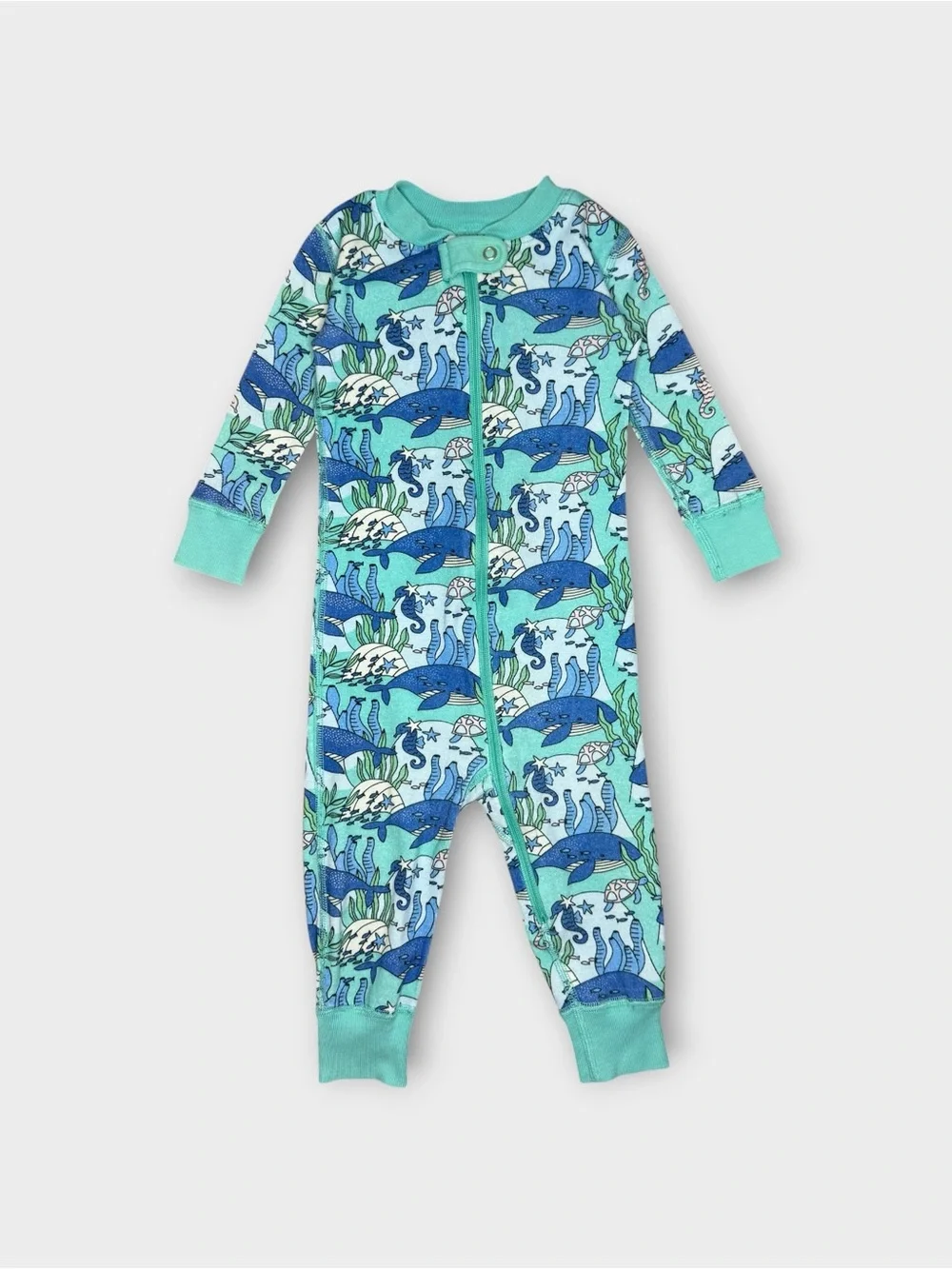 Hanna Andersson Blue & Green Under The Sea Organic Sleeper